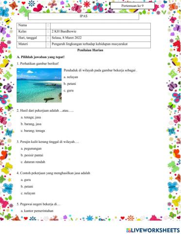 Pengaruh lingkungan terhadap masyarkat