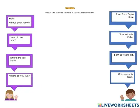 Persona Information Questions