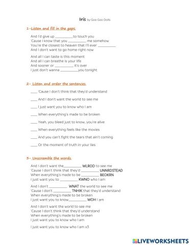 Iris - Goo Goo Dolls