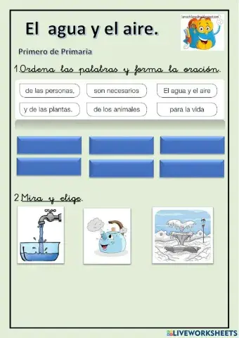 El agua y el aire