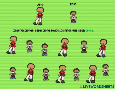 Conceptos. Alto-bajo