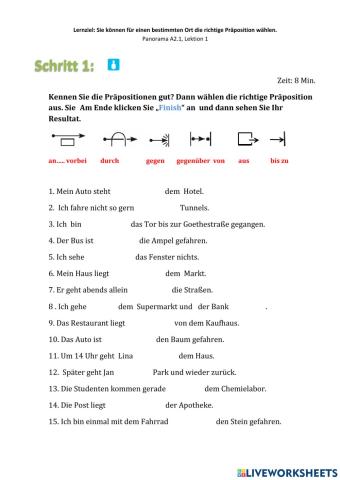 Kennen Sie die Präpositionen gut? 