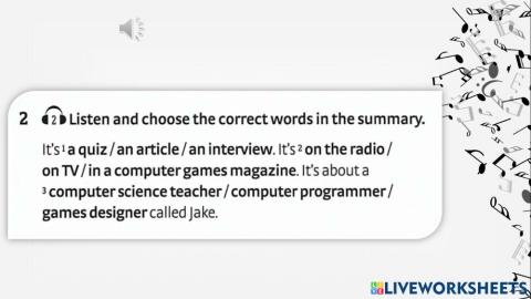Achievers a2 listening unit 1 workbook p.11