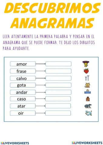 Los anagramas