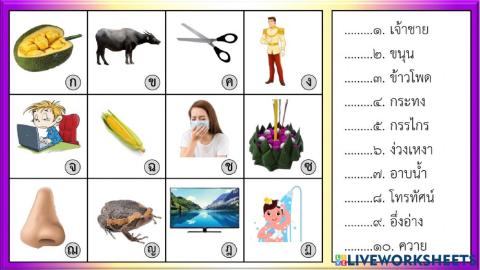 การอ่านรู้เรื่องคำ ๑