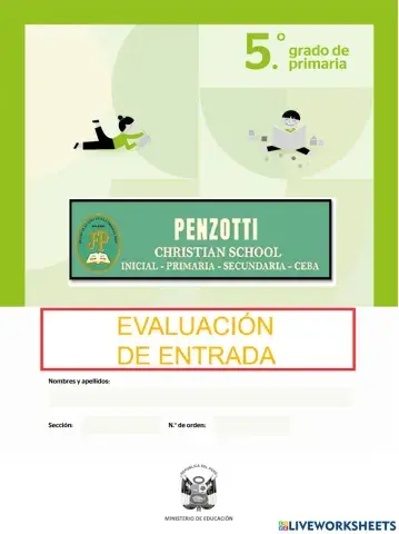 Eval. de entrada De Comunicación - 5to