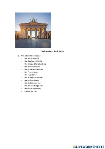 Stadtrundgang durch Berlin