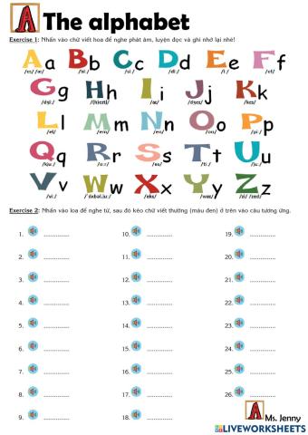 Grade a - the alphabet