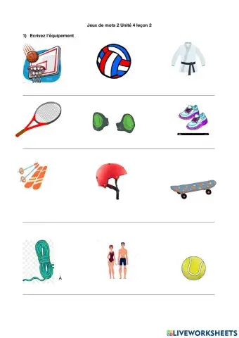 Jeux de mots 2 unité 4 leçon 2