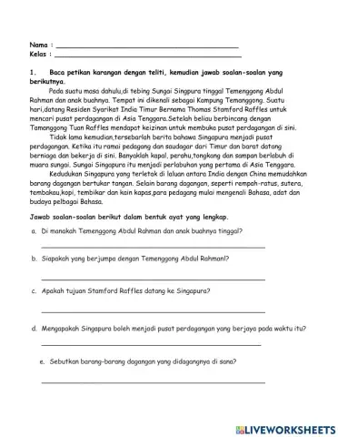 UJIAN DIAGNOSTIK BAHASA MELAYU TAHUN 6