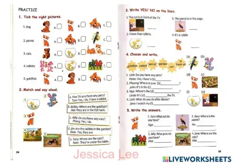 Unit 16 Do you have any pets