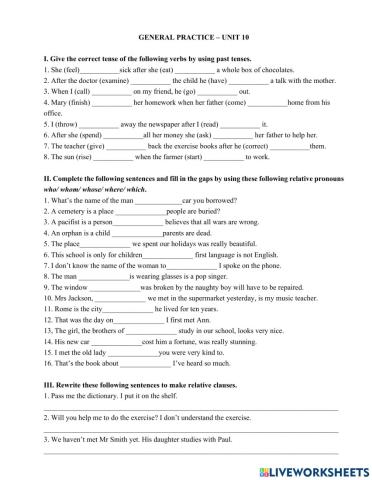 G9 - Unit 10 - Grammar Check