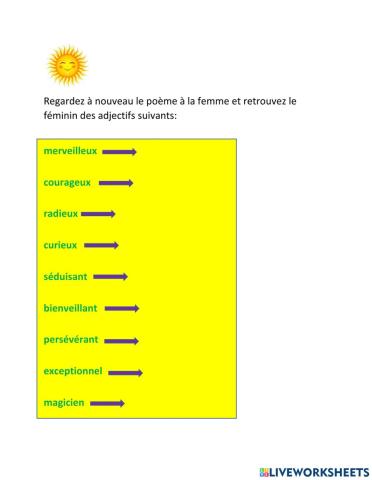 Masculin et féminin