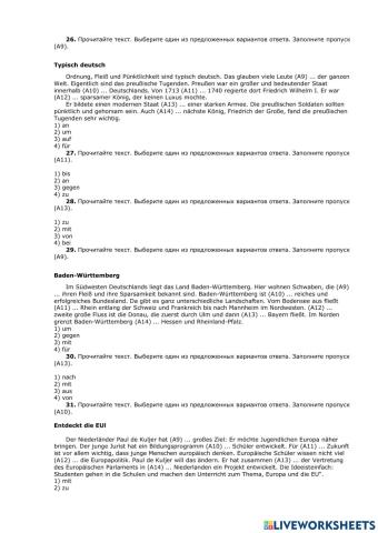 Rektion der Verben 2