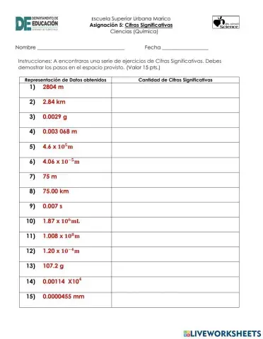 Cifras Significativas
