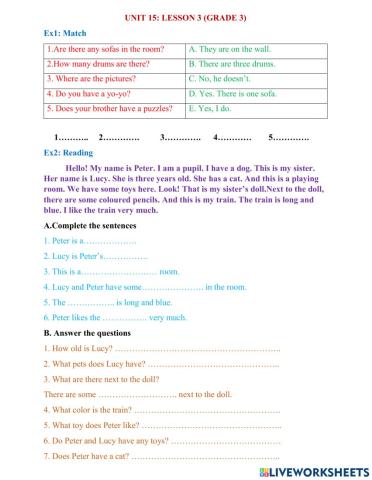 Unit 15: Lesson 3 (Grade 3)