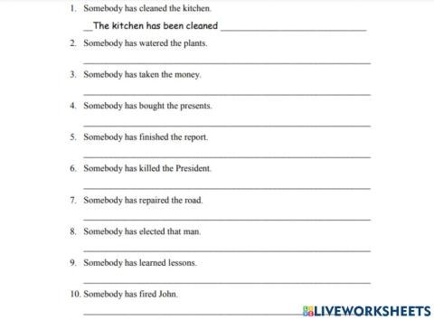 Passive voice - Present perfect