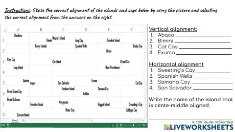 Horizontal and Vertical Alignment in Excel