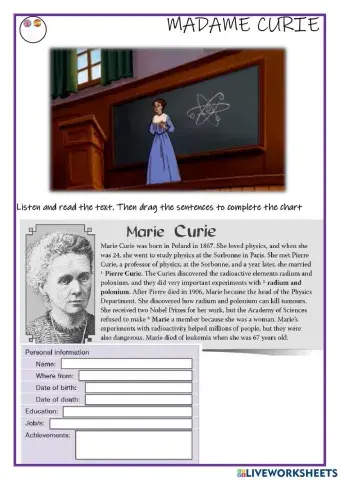 International Women's Day - Marie Curie