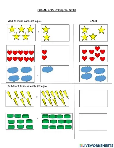 Equal and Unequal Sets