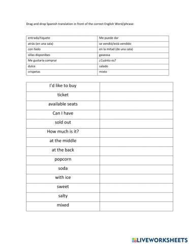 Buying Cinema Tickets