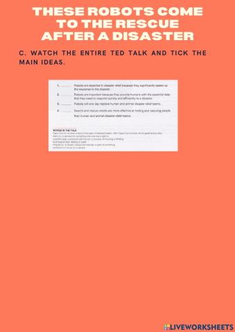 These robots come to the rescue after a disaster