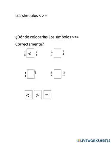 mayor que, menor que o igual que