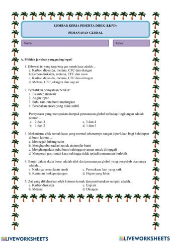 LKPD Pemanasan Global