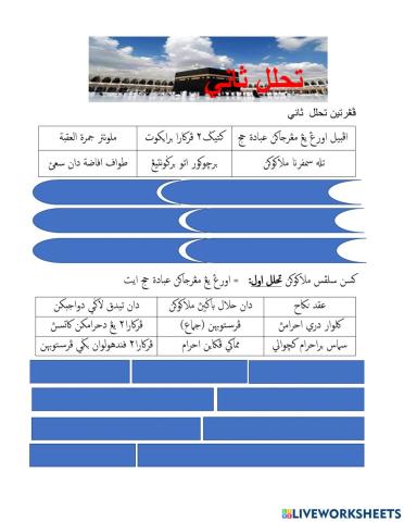 Haji (tahalul shani)