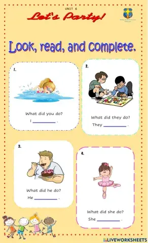 Unit 6. Let's party!