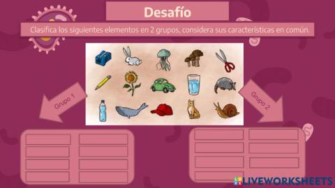 Seres vivos y materia inerte