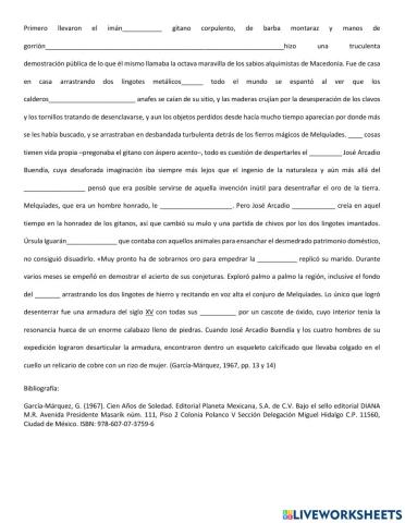 Ejercicio de puntuación