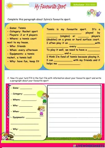 My favourite sport writing