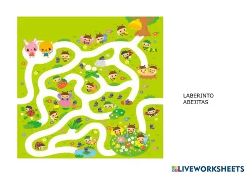 Laberinto abejitas