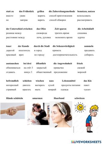 Wortschatz zum Video