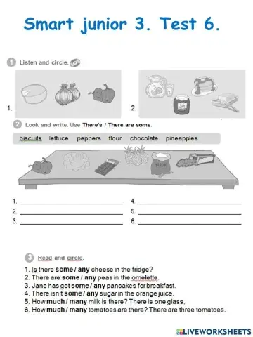 Smart junior3.Test 6.