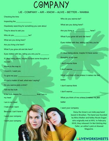 Company by Daisy the Great