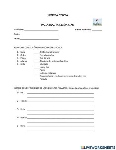 Palabras Polisémicas