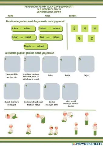LKS Gerakan sholat