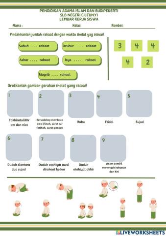LKS Gerakan sholat