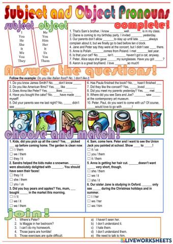 Object Pronoun Practice