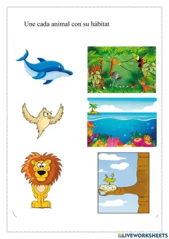 Animales y su habitat