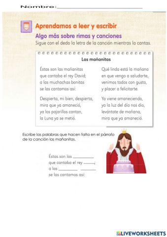 Las mañanitas (rimas y canciones)