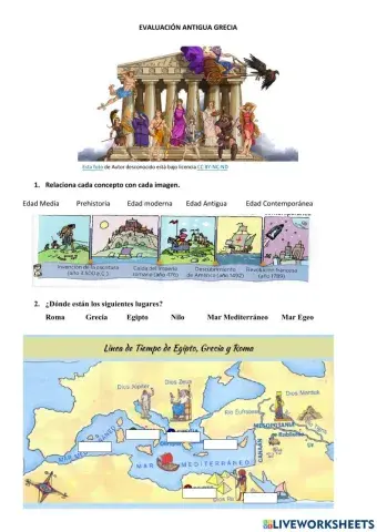 Evaluación Antigua Grecia