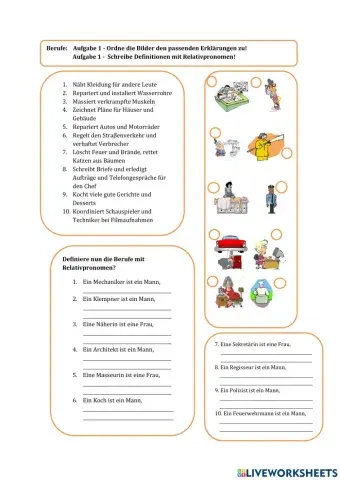 Relativsätze-Berufe