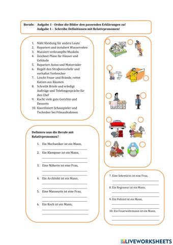 Relativsätze-Berufe