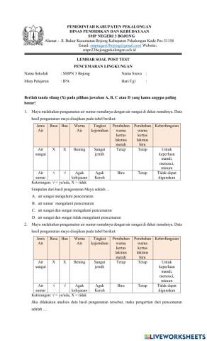 Pencemaran lingkungan