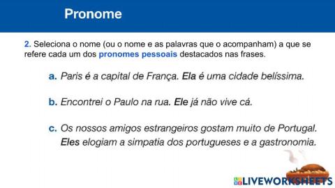 Pronomes pessoais 2
