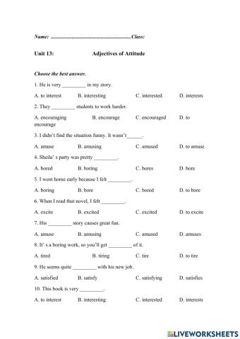 Unit 13: Films and cinema