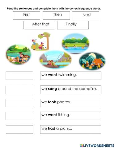 Sequence words